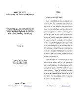 Nâng cao hiệu quả hoạt động cho vay đối với học sinh sinh viên tại chi nhánh ngân hàng chính sách xã hội tỉnh Phú Thọ