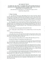 quy định kĩ thuật về thiết kế thi công và nghiệm thu lớp tái sinh nguội tại chỗ bằng xi măng và nhũ tương nhựa đường trong kết cấu áo đường ô tô
