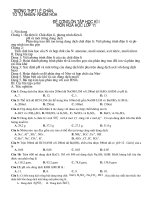 DE CUONG ON TAP HOA HOC 11HOC KI 1DAY DU