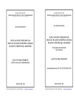 Nâng cao chất lượng đào tạo nhân lực du lịch tại trường Cao đẳng du lịch và thương mại  Hải Dương