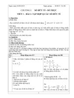 Giáo án đại số 7 năm học 20152016