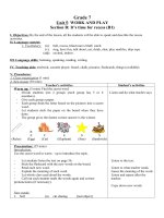 Giáo án lớp 7  Unit 5