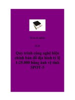 Đồ án quy trình công nghệhiện chỉnh bản đồ địa hình tỷlệ 1 25