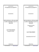 Một số giải pháp quản lý tiêu thụ sản phẩm của Công ty Cổ phần Dược và Vật tư y tế Thái Nguyên