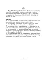 btl LUẬT HÌNH SỰ về phân loại tội phạm, hình phạt, án treo (8,5 đ)