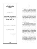 MỘT SỐ GIẢI PHÁP NÂNG CAO HIỆU QUẢ HOẠT ĐỘNG CỦA HIỆP HỘI NGÀNH HÀNG XUẤT KHẨU TẠI VIỆT NAM
