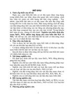 Nghiên cứu biến tính dây nano sno2, WO3 nhằm ứng dụng cho cảm biến khí h2s và NO2 tt