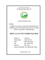 Nghiên cứu, đánh giá ứng dụng phần mềm vilis express 2 0 xây dựng hồ sơ địa chính dạng số tại xã vân hội   huyện tam dương   tỉnh vĩnh phúc 