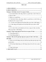 Báo cáo thực tập tốt nghiệp văn thư lưu trữ tại Khoa đào tạo tại chức và bồi dưỡng truong ĐHNV hà nội