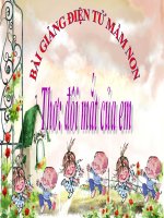 Bài giảng điện tử mầm non lớp Mầm đề tài Thơ Đôi mắt của em