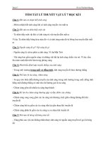 Đề cương Vật lý 7 HKI