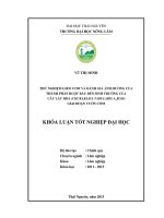 Thử nghiệm gieo ươm và đánh giá ảnh hưởng của thành phần ruột bầu đến sinh trưởng của cây lát hoa (chukrasia tabularis a juss) giai đoạn vườn ươm 