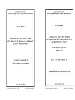 Nâng cao chất lượng dịch vụ khám chữa bệnh cho người tham gia bảo hiểm y tế tại thành phố Thái Nguyên