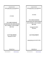 Nâng cao hiệu quả kinh doanh bảo hiểm phi nhân thọ tại phòng kinh doanh khu vực Vĩnh Phúc của Công ty Bảo hiểm BIDV Tây Bắc