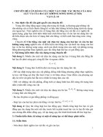 chuyen de 1 CHUYÊN ĐỀ:CÂN BẰNG CỦA MỘT VẬT CHỊU TÁC DỤNG CỦA HAI LỰC VÀ CỦA BA LỰC KHÔNG SONG SONG (2 Tiết)