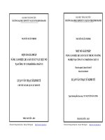 Một số giải pháp nâng cao năng lực cạnh tranh của Công ty Cổ Phần Dệt May Thành Công đến năm 2015