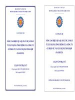 Nâng cao hiệu quả quản lý đầu tư xây dựng công trình của công ty cổ phần tư vấn xây dựng tổng hợp (Nagecco)