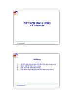TiẾT KiỆM NĂNG LƯỢNG VÀ GiẢI PHÁP