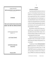 Nâng cao chất lượng tín dụng ngân hàng nông nghiệp và phát triển nông thôn huyện phú bình