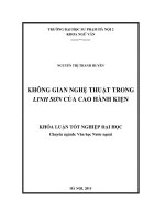 Không gian nghệ thuật trong linh sơn của cao hành kiện 