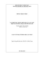 Luận văn cải thiện đặc trưng điện hóa của vật liệu điện cực dương limn2o4 cho pin ion liti 