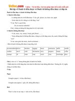 Bài tập về Danh từ đếm được và Danh từ không đếm được có đáp án