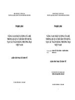 Nâng cao chất lượng của hệ thống quản lý rủi ro tín dụng tại các Ngân hàng Thương mại Việt Nam