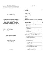 Nâng cao hiệu quả tín dụng của Ngân hàng Thương mại đối với các doanh nghiệp vừa và nhỏ trên địa bàn TP