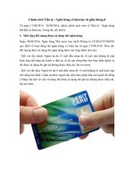 Chính sách Tiền tệ - Ngân hàng có hiệu lực từ giữa tháng 8