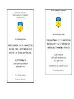 Nâng cao năng lực của đội ngũ cán bộ công chức cấp xã trên địa bàn thành phố Vũng Tàu tỉnh Bà Rịa Vũng Tàu