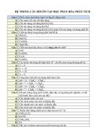 Đề Cương ôn tập hóa phân tích ( nông lâm thái nguyên)