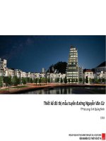 Thiết kế đô thị mẫu tuyến đường Nguyễn Văn Cừ