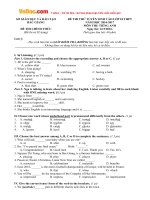 de-thi-thu-tuyen-sinh-vao-lop-10-mon-tieng-anh-tinh-bac-giang-nam-hoc-2016-2017