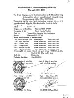 Ứng dụng các kỹ thuật phân tích hiện đại để điều tra hiện trạng và đánh giá hiệu quả xử lý các chất thải quốc phòng đặc chủng bằng phương pháp sinh học 