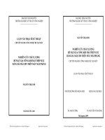 NGHIÊN CỨU CHẤT LƢỢNG BỀ MẶT GIA CÔNG KHI MÀI THÉP SUJ BẰNG ĐÁ MÀI CBN TRÊN MÁY MÀI PHẲNG