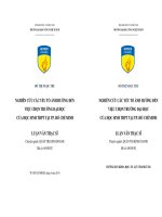 Nghiên cứu các yếu tố ảnh hưởng đến việc chọn trường đại học của học sinh THPT tại thành phố Hồ Chí Minh