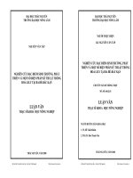 NGHIÊN CỨU ĐẶC ĐIỂM SINH TRƢỞNG, PHÁT TRIỂN VÀ MỘT SỐ BIỆN PHÁP KỸ THUẬT TRỒNG HOA LILY TẠI BA BỂBẮC KẠN