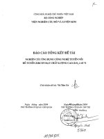 Nghiên cứu ứng dụng công nghệ tuyển nổi để tuyển zircon đạt chất lượng cao zro2=65% 