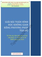 tat tan tat bai toan hinh khong gian giai bang phuong phap toa do