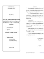 NGHIÊN CỨU ĐẶC ĐIỂM SINH TRƯỞNG, PHÁT TRIỂN CỦA MỘT SỐ DÒNG LÚA THUẦN VÀ ẢNH HƯỞNG CỦA MỘT SỐ BIỆN PHÁP KỸ THUẬT ĐẾN NĂNG SUẤT CỦA DÒNG LÚA CL02 TẠI SƠN DƯƠNG, TUYÊN QUANG