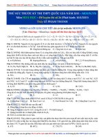 Đề thi thử hóa đại học năm 2015