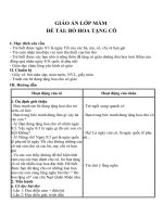 Giáo án đề tài Bó hoa tặng cô (lớp mầm)