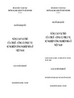 nâng cao vai trò của thuế  công cụ phục vụ sự nghiêp công nghiệp hóa