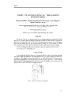 NGHIÊN CỨU MÔ PHỎNG DÒNG CHẢY TRONG KHUÔN KÊNH DẪN NÓNG