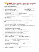 Bài tập về đại từ chỉ định trong Tiếng Anh có đáp án