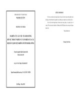 Nghiên cứu các yếu tố ảnh hưởng đến sự thoát nghèo và tái nghèo của các hộ dân tại huyện Krông Nô tỉnh Đăk Nông