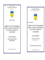 Nghiên cứu các yếu tố tác động đến động lực làm việc của nhân viên tại các ngân hàng TMCP khu vực thành phố Hồ Chí Minh