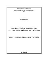 Luận văn nghiên cứu công nghệ chế tạo vật liệu AG   4v trên cốt sợi thủy tinh 