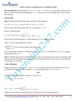 Tương giao hàm bậc ba và đường thẳng