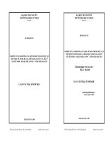 NGHIÊN CỨU ẢNH HƢỞNG CỦA MỘT SỐ KIỂU THẢM THỰC VẬT ĐẾN MỘT SỐ TÍNH CHẤT LÝ, HÓA HỌC CƠ BẢN CỦA ĐẤT Ở XÃ YÊN NINH  HUYỆN PHÚ LƢƠNG  TỈNH THÁI NGUYÊN